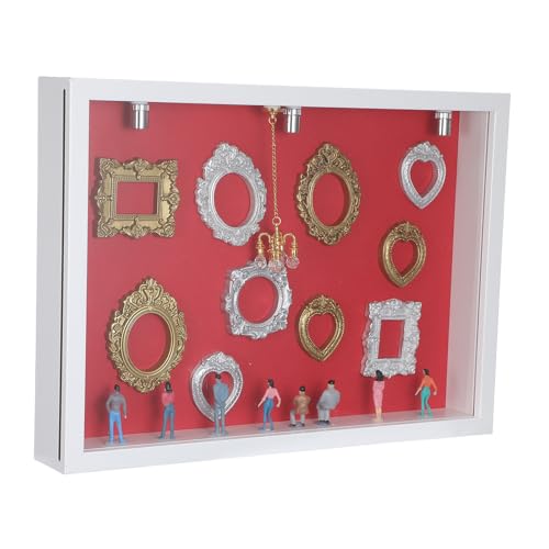 Caja de Silueta de Museo Mini en Madera y Plástico con Panel Transparente para Mesa 2