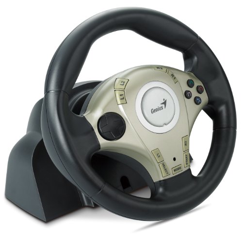 Genius Twinwheel F1 Vibration Feedback F1 Racing Wheel For Ps2 And Pc #TOP3