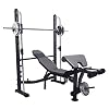 Multifunctionele Gewichthefbanken Olympische Halterbank Met Preacher Curl Been Developer Black (Color : Black, Size : 138x121x177cm)