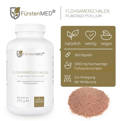 Flohsamenschalen-Kapseln Fürstenmed 360 hochdosiert