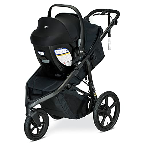 Britax Willow S Infant Car Seat with Alpine Base, ClickTight Technology, Rear Facing Car Seat & BOB Gear® Wayfinder™ Jogging Stroller Infant Car Seat Adapter, Compatible with Select Britax, Nuna - Thumbnail 6