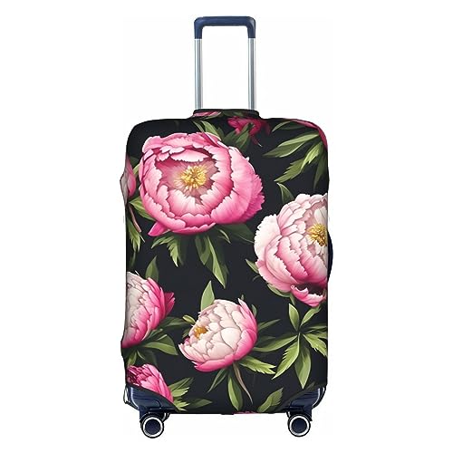 peony flowers blossom print Stylish Luggage Cover - Protect and Personalize Your Suitcase with TSA-Approved Cover,suitcase covers for luggage