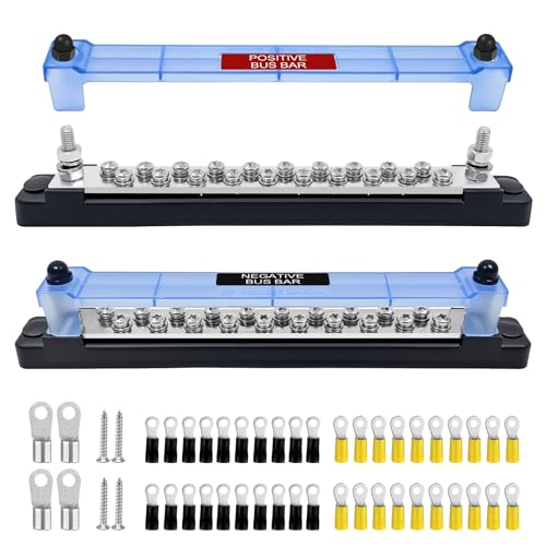 LENKRAD 12V/48V Power Ground Bus Bar 150A, 2 Packs