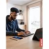 Lenovo Multi-Device Wireless Bluetooth Keyboard, Connect Up to 3 Devices Simultaneously, Compatible with iOS, Android, Windows, Slim Profile, Rechargeable, 60-Hour Battery Life, Iron Grey