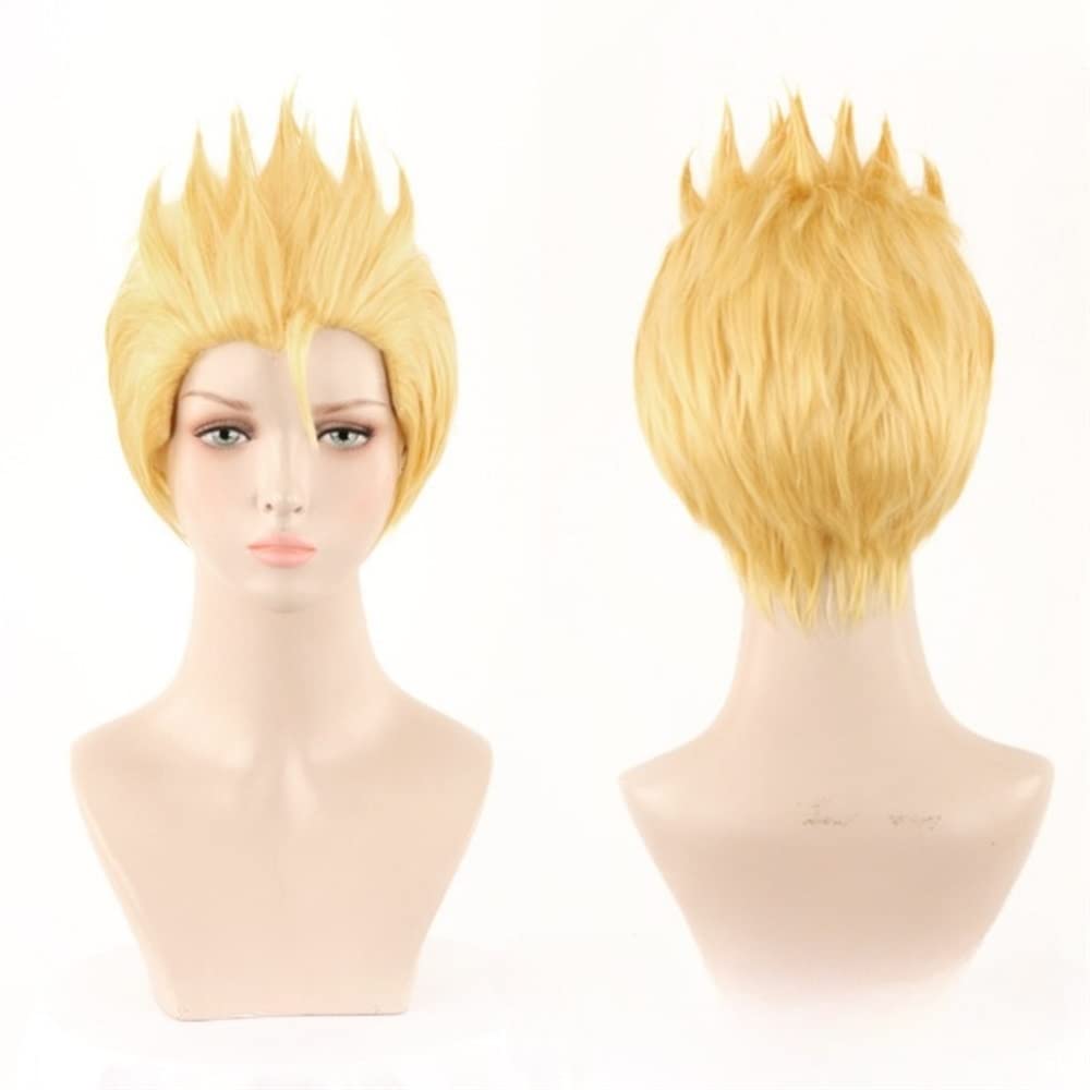 Cosplay Wig Archer Gilgamesh Cosplay Wig Fate/stay Night Golden Fluffy Short Heat-resistant Hair Fate/zero Anime Costume Role Play Wigs