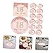 GLEAVI 1set Birthday Party Plates and Napkins Disposable Paper Plates and Napkins for Festive Celebrations for Serving Food at Birthdays and Gatherings