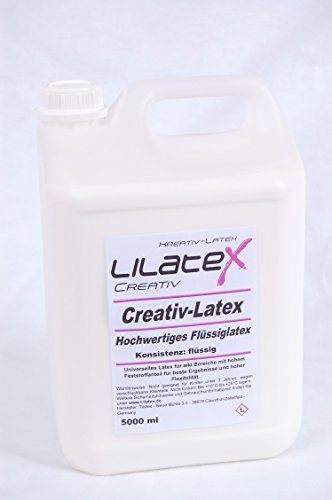 Lilatex Flüssiglatex/Latexmilch 5 Liter dünnflüssiges Naturlatex Cover