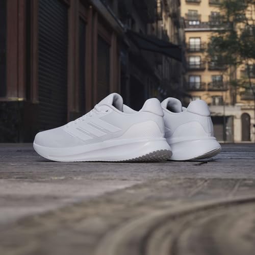 Adidas Runfalcon 5 Running Shoes, Scarpe Da Corsa Uomo, Cloud White/Cloud White/Cloud White, 42 Eu - 21