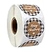 Dekorative Craft Label-Aufkleber 3 Rollen 500pcs / Rolle frohe Weihnachten Kraftpapier Aufkleber 1.5inch Frohe Feiertage Dekor Dichtung Etiketten for Umschläge, Geschenkkarten, handgemachte Kunsthandw