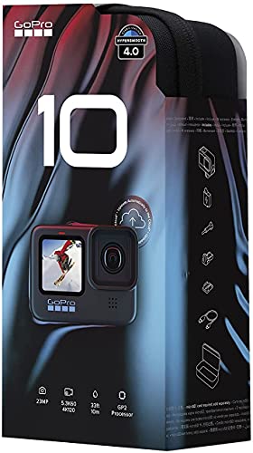 41apsmnHh6L GoPro HERO10 Hero 10 Camcorder Black - Ultimate Bundle Includes: Sandisk Ultra 64GB microSD, 2X Extra Batteries, Charger, Underwater Housing, LED Light Kit, Carry Case and More - Image 8