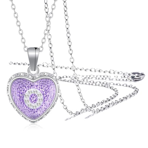Women's necklace, delicate pendant, hypoallergenic, waterproof jewelry | Silver heart-shaped zircon pendant with an adjustable chain, fashionable jewelry, a delicate gift, perfect for everyd