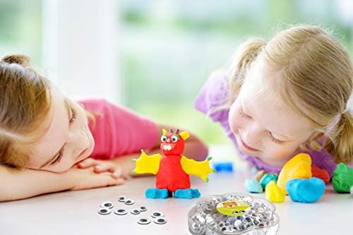 Bastelbär 600 Wackelaugen groß mittel klein / Kulleraugen selbstklebend / Wackelaugen selbstklebend groß / Klebeaugen selbstklebend - 600 Augen zum Basteln