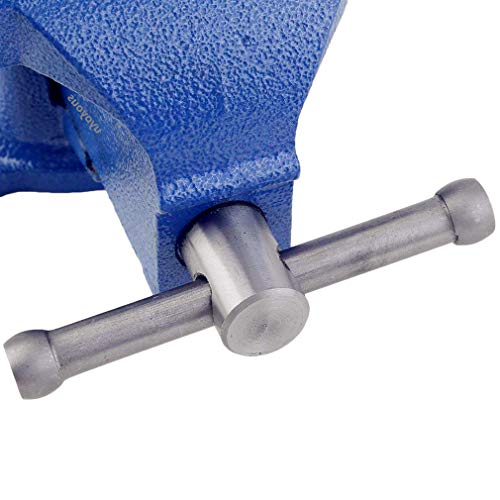 6-Inch Swivel Bench Vises,Heavy Duty Metal Milling Locking 360-Degree Swivel Work Bench Base 150Mm Jaw Table Top Clamp Press Swivel Base #TOP4