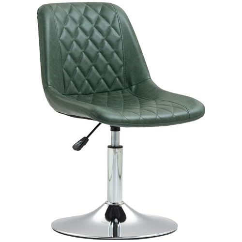 HOMCOM Silla de oficina sin ruedas ni reposabrazos