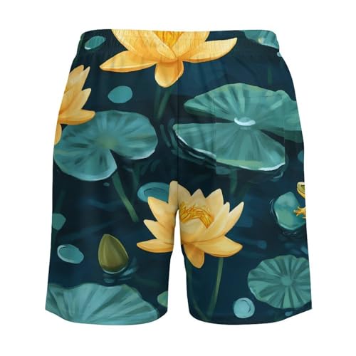 Pantalones cortos de playa elásticos con bolsillos cómodos para hombre 6