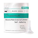 Silicone Male External Catheter, Self-Adhesive, Kink Resistant, Catheter, Urinary Incontinence Bag (29mm)