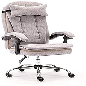 greyDesk draaibare stoel bureaustoel computer mesh bureaustoel bureaustoel met hoge rug grote stoel en kantelfunctie Executive draaibare computerstoel, verstelbare hoofdsteun en lendensteun,