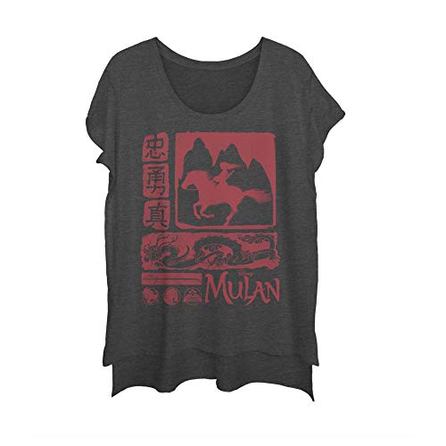 T-shirt Disney Junior pour fille t-shirt long gris anthracite taille Small