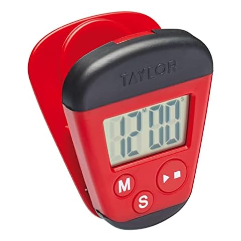 Taylor Portable Digital Kitchen Timer with Memo Clip Cover