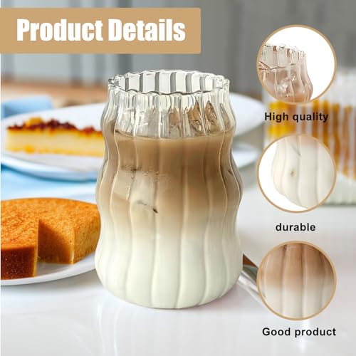 Verres à dessert ondulés et design de 500 ml pour table raffinée