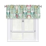 OXbnmm Cortinas opacas con estampado de globos de dibujos animados para...