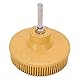 Emery Brush, Gummi und Emery Bristle Disc Borste Disc Brush, weich für Metall Feinfinish, Reinigung, Polieren(yellow)