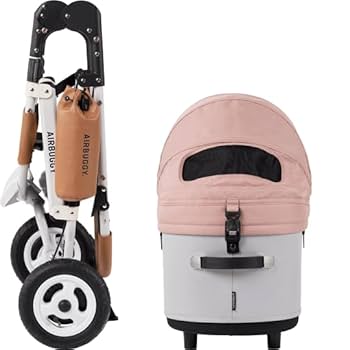 Amazon | AirBuggy for Pet DOME3 SET LARGE SALMON BERRY