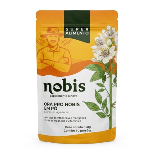 nobis | Ora-pro-nóbis em Pó 150g | Fibra Prebiótica Natural | Saúde Intestinal | Ingrediente Único | Sem Aditivos