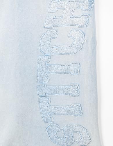 Disney Lilo & Stitch Womens French Terry Sweat Pants Blue Small - image 4