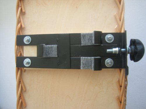 Tigana - Hundefahrradkorb für Gepäckträger aus Weide mit Gitter 44 x 34 cm Eckig Natur (N-S) (ohne Kissen)