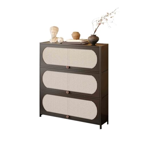 Kx9Lb8d aparador Aparador/estantería esquinera ensanchada de 3 Niveles, Mueble almacenaje pie for salón con cajones Patillas