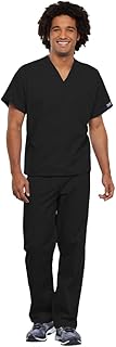Cherokee Unisex Scrub Set for Men & Women, V-Neck Top & Drawstring Cargo Pant, Easy Care & Fade Resistant – CK00044C