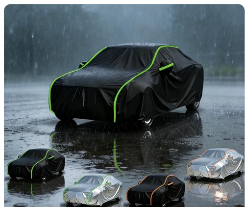 Full Car Cover Compatible with Hyundai i30N,Waterproof Car Cover,Breathable,Windproof Dust Proof Scratch Resistant Automobile S8H6
