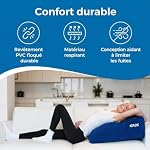Oreiller gonflable pour jambes - Oreiller de genou pour voyager - Wedge pour dormir dans le lit & Conception supportive pour un confort élevé