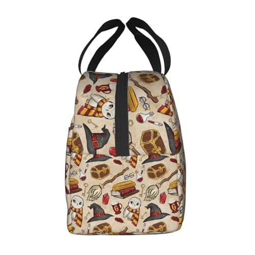 Image of Cartoon Cute Lunch Bag Reusable Portable Lunch Box Picnic Bag Shopping Bag Movie Portable Fruit Rice Bag Snack Storage Bag