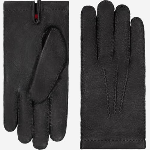 Fratelli Orsini Antonio Men’s Black Peccary Leather Gloves