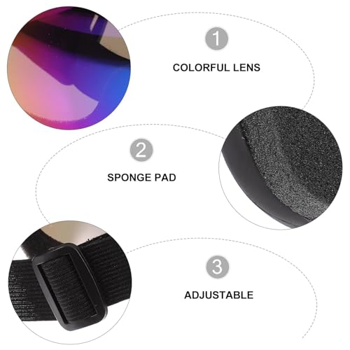 KESYOO Gafas de Ciclismo y Esquí para Exteriores a Prueba de Viento, Unisex, Lentes Multicolor, Diseño Ligero y Resistente para Deportes al Aire Libre como Montar y Senderismo - imagen 5