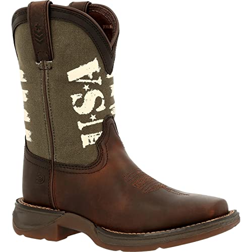 Durango Lil Little Kids' Army Western Boot