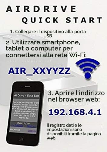 AirDrive Keylogger - Hardware keylogger USB con Wi-Fi e 16 MB di memoria