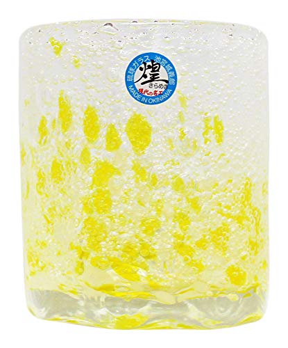 Kirakobo Vaso Rock Glass amarillo 7.6 cm