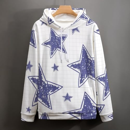 Sweat à capuche pourpre étoilé UMENG le pull idéal pour vos soirées fraîches - 5
