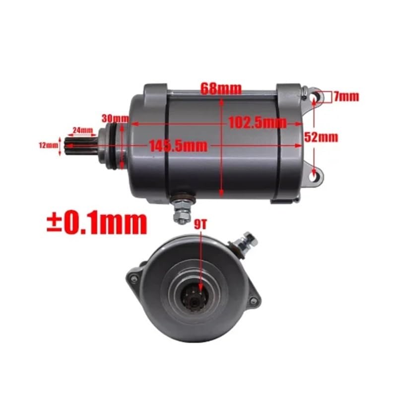 Motor de arranque eléctrico repara fallos encendido moto 125cc 5