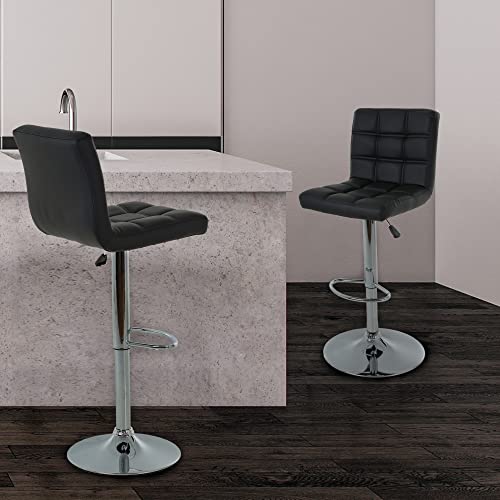 Bestoffice Modern Bar Stool Set Of 2 Barstools Height Adjustable Counter Height Swivel Bar Stool Pu Leather Bar Chairs Hydraulic Dining Room Chairs Home Kitchen Stools #TOP1
