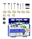 Dremel 684 Polier Zubehören, fur Multifunktionswerkzeug, Set mit 20 Zubehören zum Reinigen und Polieren