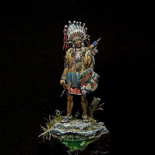 Figura de resina guerrero antiguo 1:24 sin montar miniatura 1