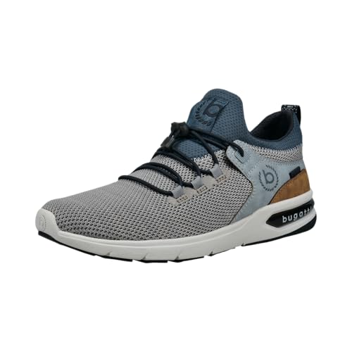 bugatti man Herren sportliche Schnürer, Männer Schnürhalbschuhe,Derby schnürung,maennlich,Men's,Men,Low-tie,beige/Dark Grey (5211),41 EU/EU UK
