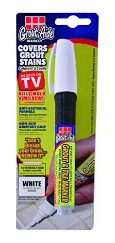 Grout-Aide Grout & Tile Marker, White (6 Pack) Restore Your Grout
