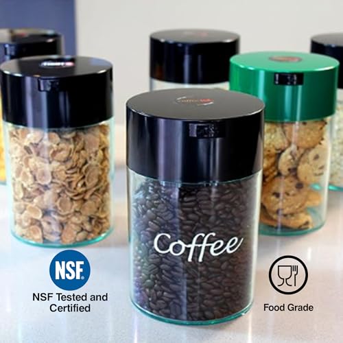 Tightpac America Coffeevac 1 Pound Vacuum Sealed Storage Container, Solid Black Body/Cap by COFFEEVAC - Image 5