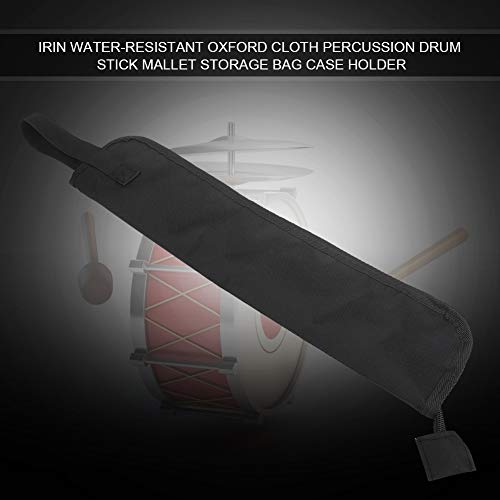 Estojo para bastão de bateria, suporte para baqueta de tambor com zíper de qualidade, zíper leve e d
