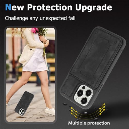 Housse iPhone 14 Pro Max portefeuille en cuir pour des déplacements libres